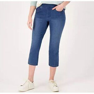 Belle by Kim Gravel Primabelle Straight Leg Cropped Jean Size 14